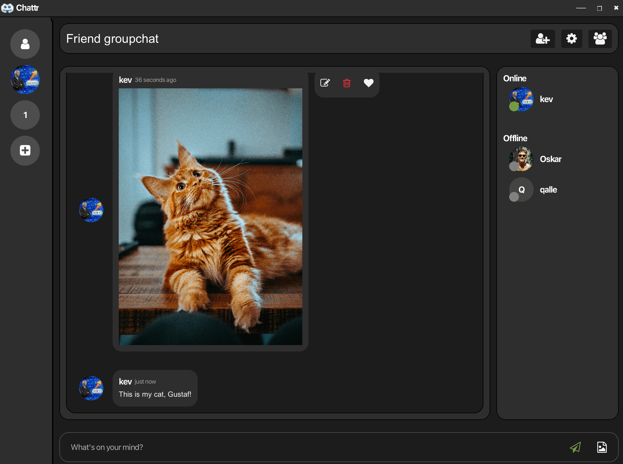Chat app preview